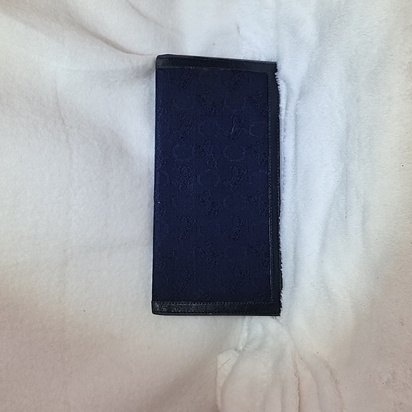 Authentic Celine Canvas and Leather Long Wallet/Checkbook Holder - Picture 5 of 10